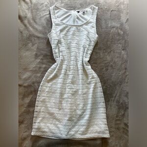 White fitted dress